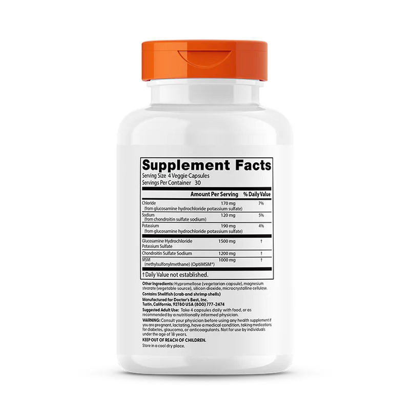 Glucosamine Chondroitin MSM 120 Capsules