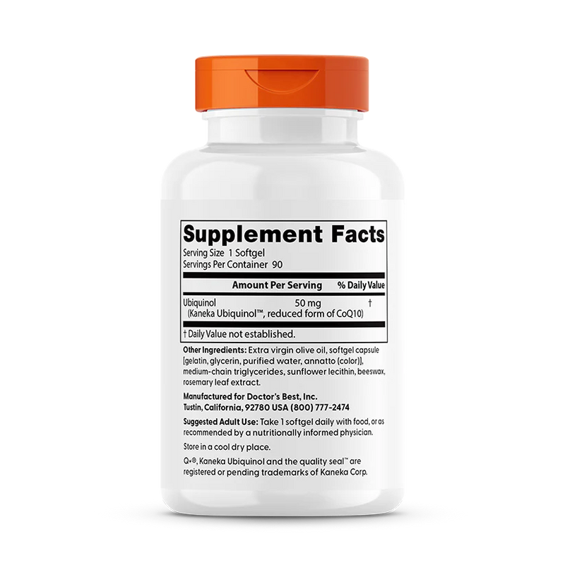 Ubiquinol 50 mg 90 Softgels