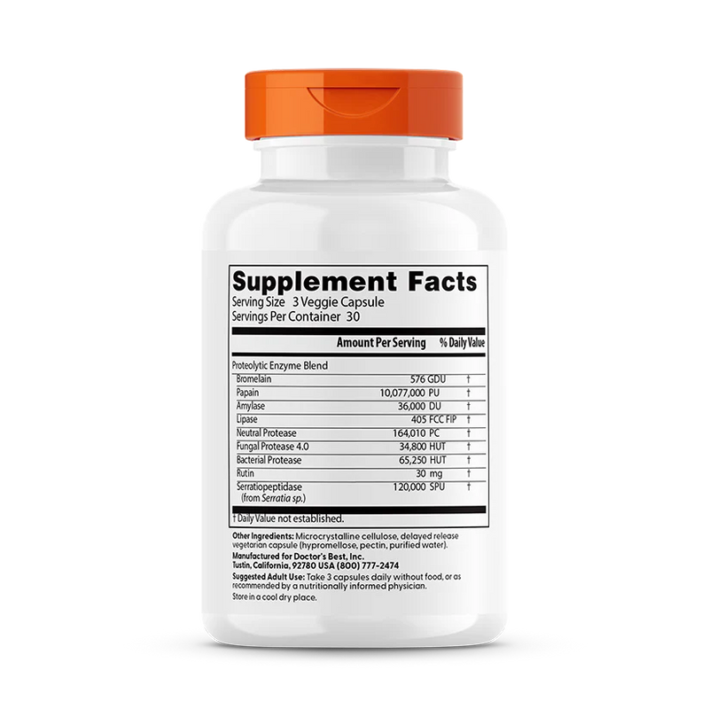 Proteolytic Enzymes 90 Delayed Release Veggie Caps