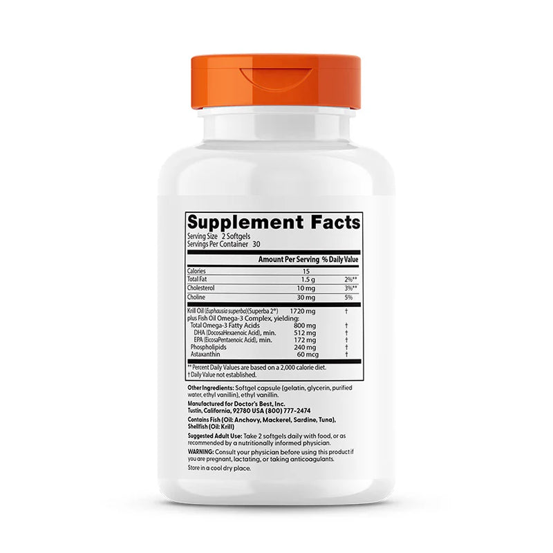 Enhanced Krill Plus Omega 3s 60 Softgels