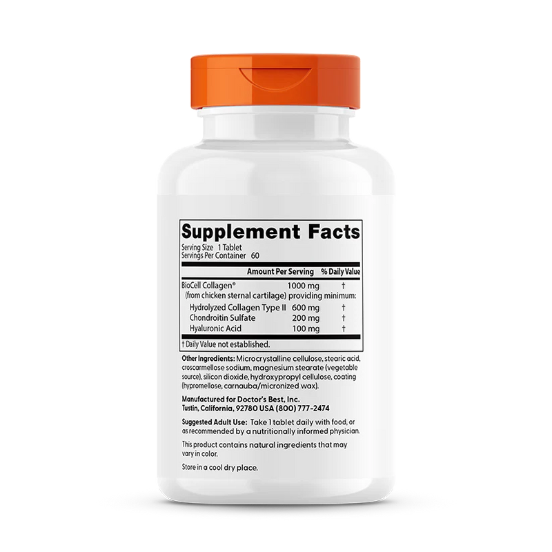 Hyaluronic Acid + Chondroitin Sulfate 60 Tablets