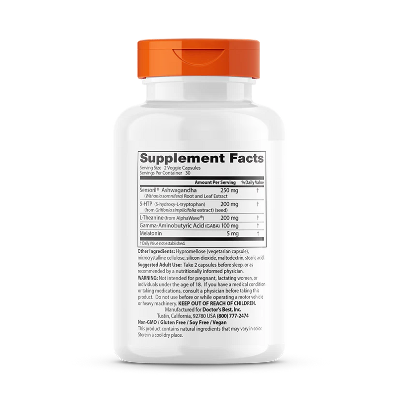 Superior Sleep with Sensoril 250 mg 60 Veggie Caps, by Doctor&