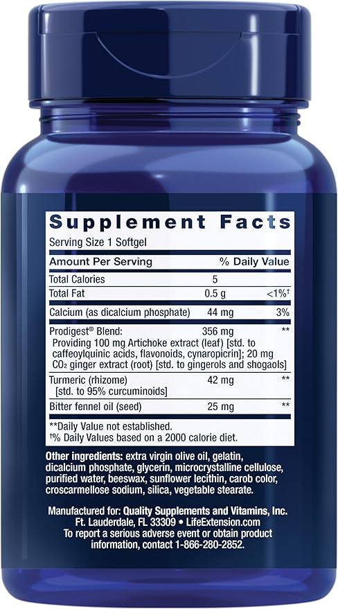 Bloat Relief, 60 Softgels by Life Extension