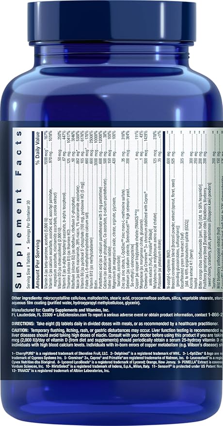 Life Extension Mix Tablets with Extra Niacin, 240 Tablets by Life Extension