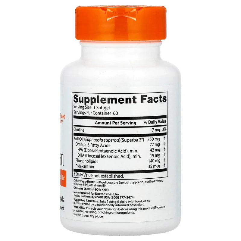 Real Krill 350 mg 60 Softgels