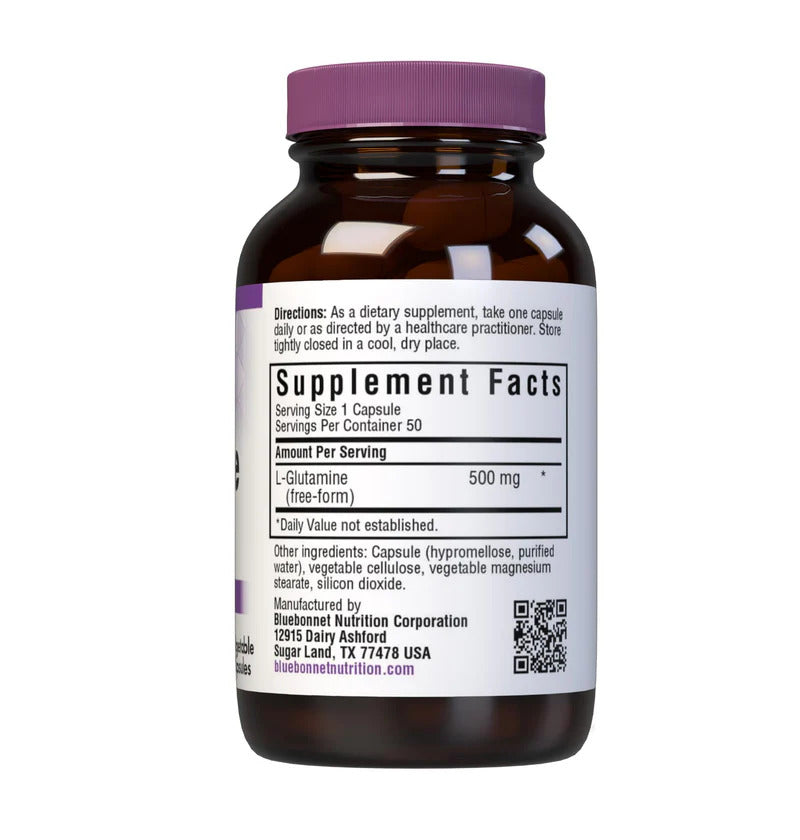 L-Glutamine 500 mg 50 Vegetable Capsules