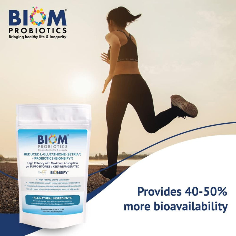 Reduced L-Glutathione + Probiotic Suppository - 30 Count