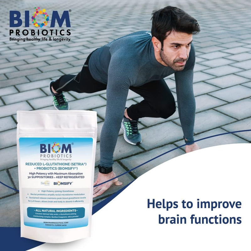 Reduced L-Glutathione + Probiotic Suppository - 30 Count