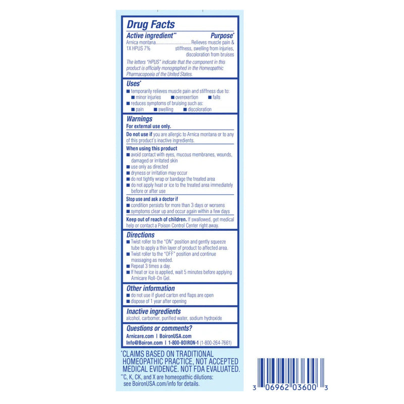 Arnicare Roll-On 1.5 oz (45 g) by Boiron