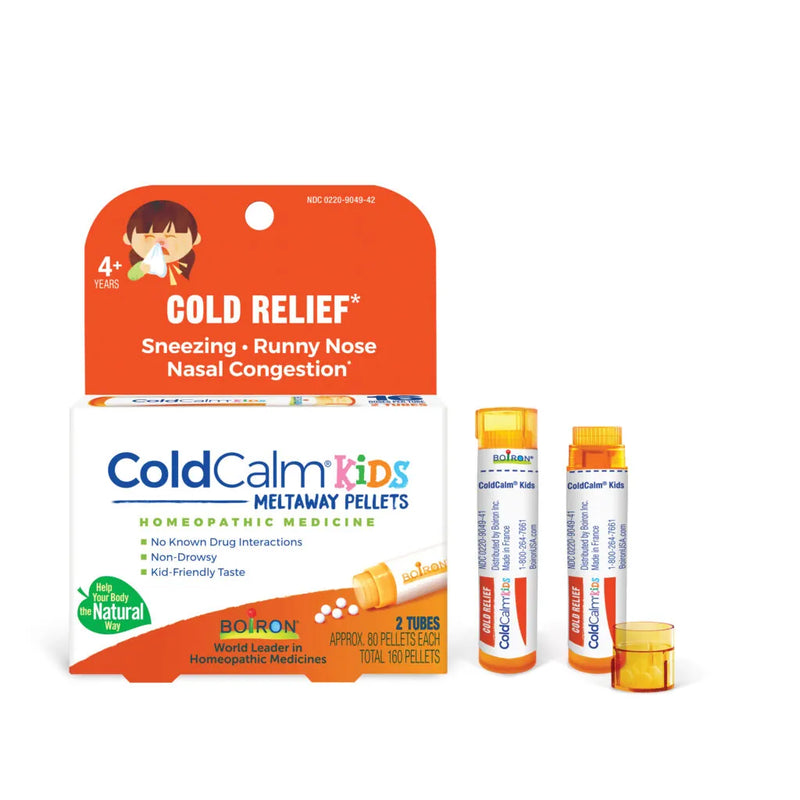 ColdCalm Kids Meltaway Pellets 2 Tubes (total 160 pellets) by Boiron