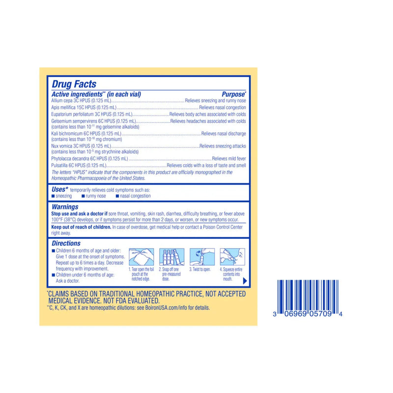 ColdCalm Baby Liquid Doses 30 Liquid Doses 0.034 fl oz (1 mL) per dose by Boiron