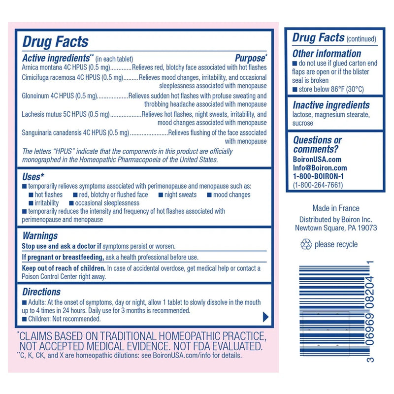 Cyclease Menopause Meltaway Tablets 60 Meltaway Tablets by Boiron