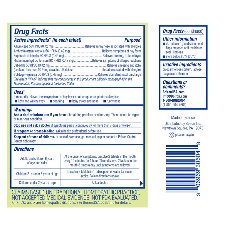 AllergyCalm Meltaway Tablets 60 Meltaway Tablets by Boiron