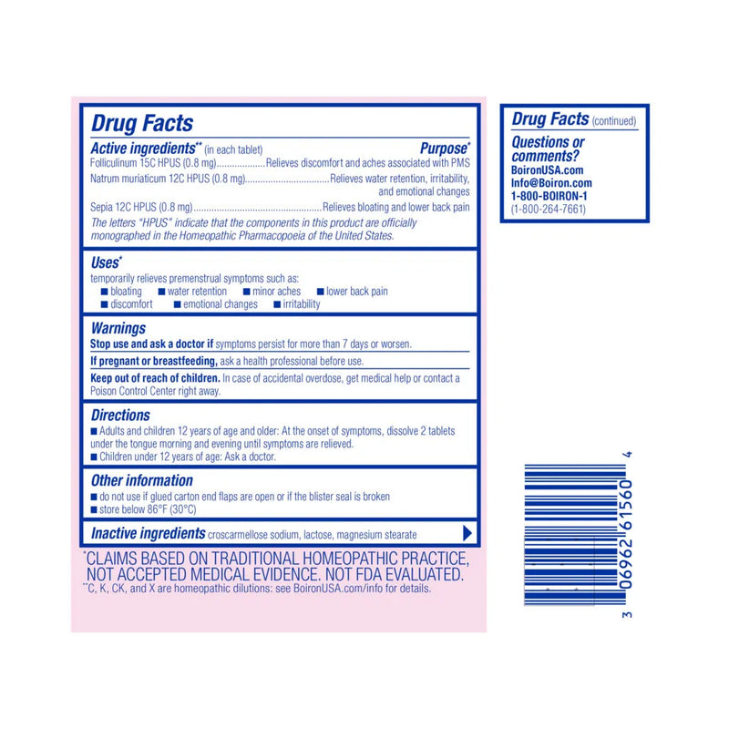 Cyclease PMS Relief 60 Meltaway Tablets by Boiron