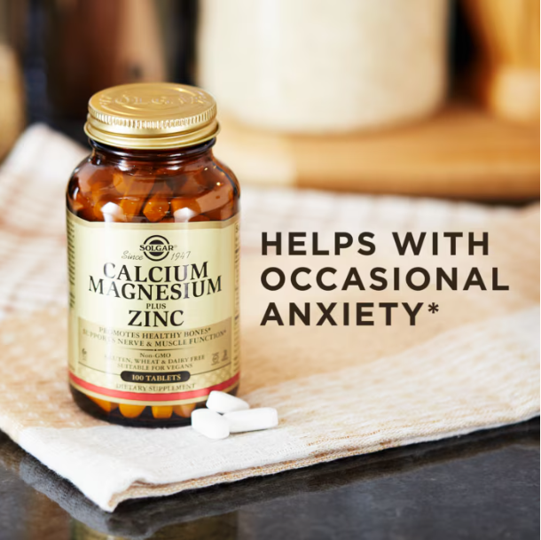 Calcium Magnesium Plus Zinc 100 Tablets by Solgar