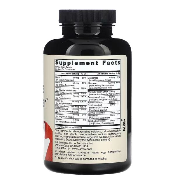 Glucose Optimizer 120 Tablets By Jarrow