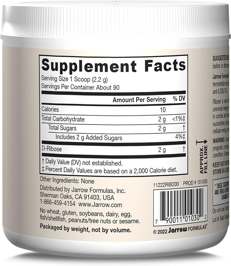 D-Ribose Powder 7.05 oz (200 g)