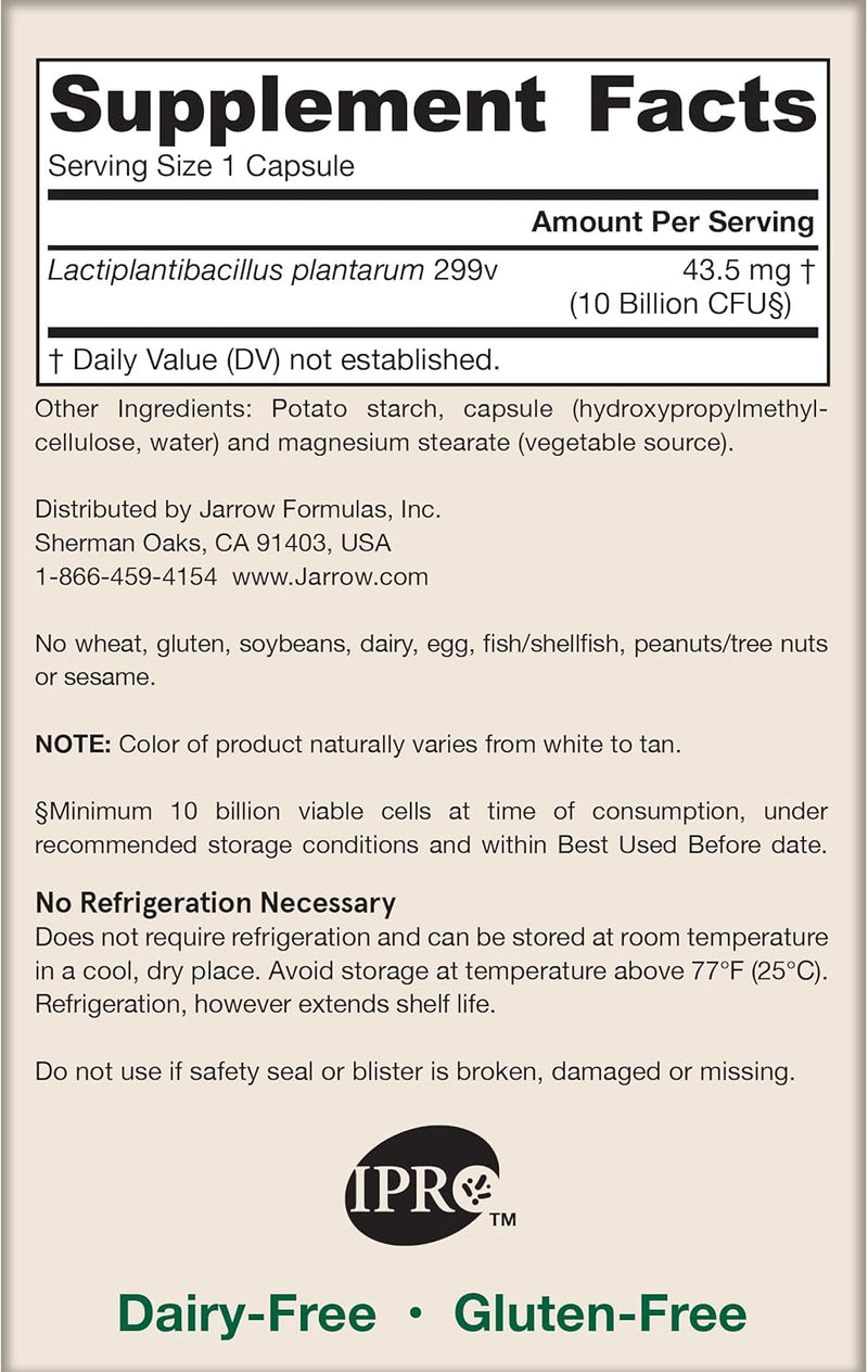 Ideal Bowel Support L. plantarum 299v 30 Veggie Caps