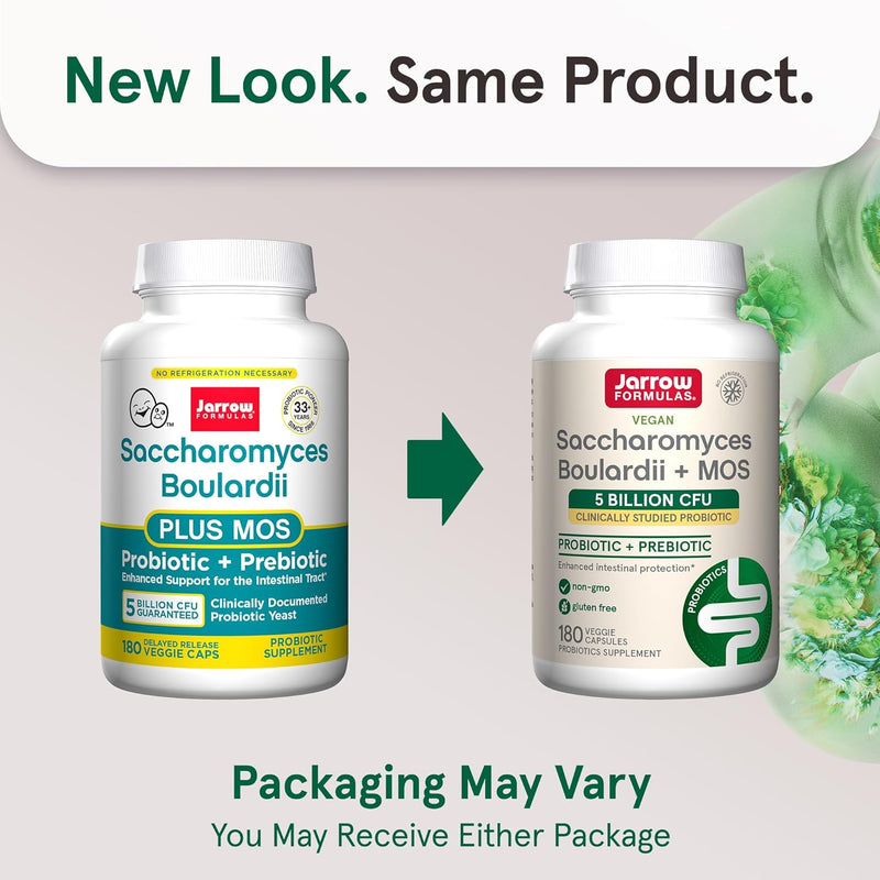 Saccharomyces Boulardii + MOS 180 Veggie Caps