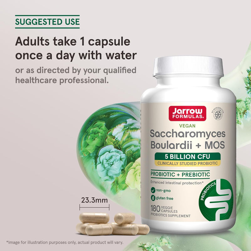 Saccharomyces Boulardii + MOS 180 Veggie Caps