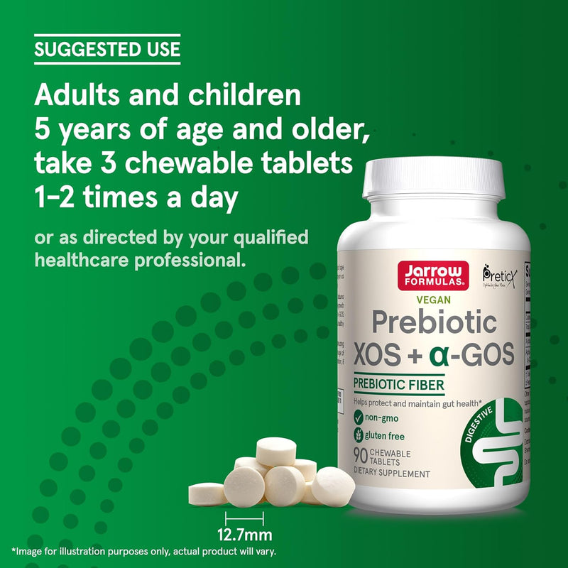 Prebiotic XOS + alpha-GOS 90 Chewable Tablets