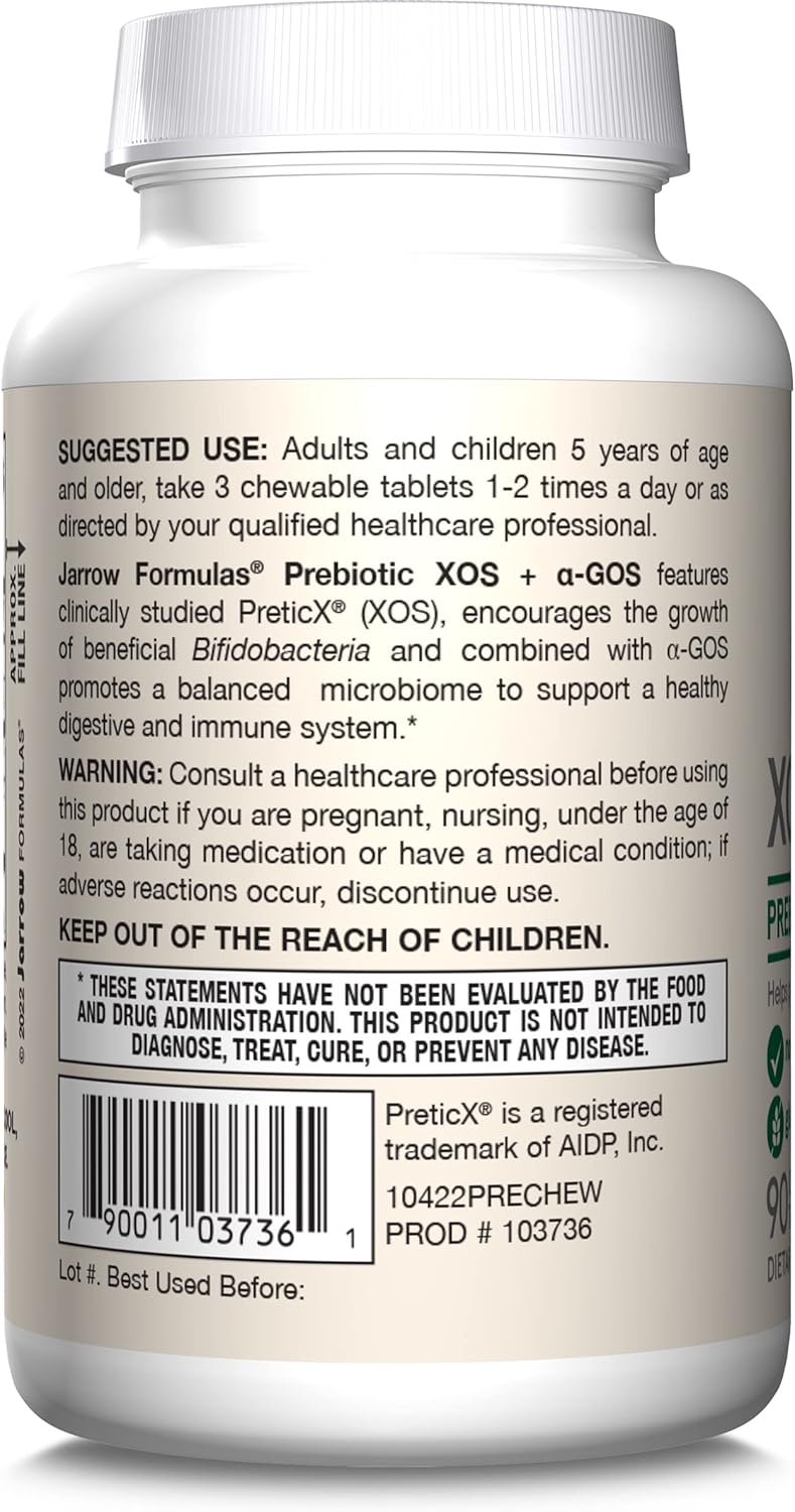 Prebiotic XOS + alpha-GOS 90 Chewable Tablets