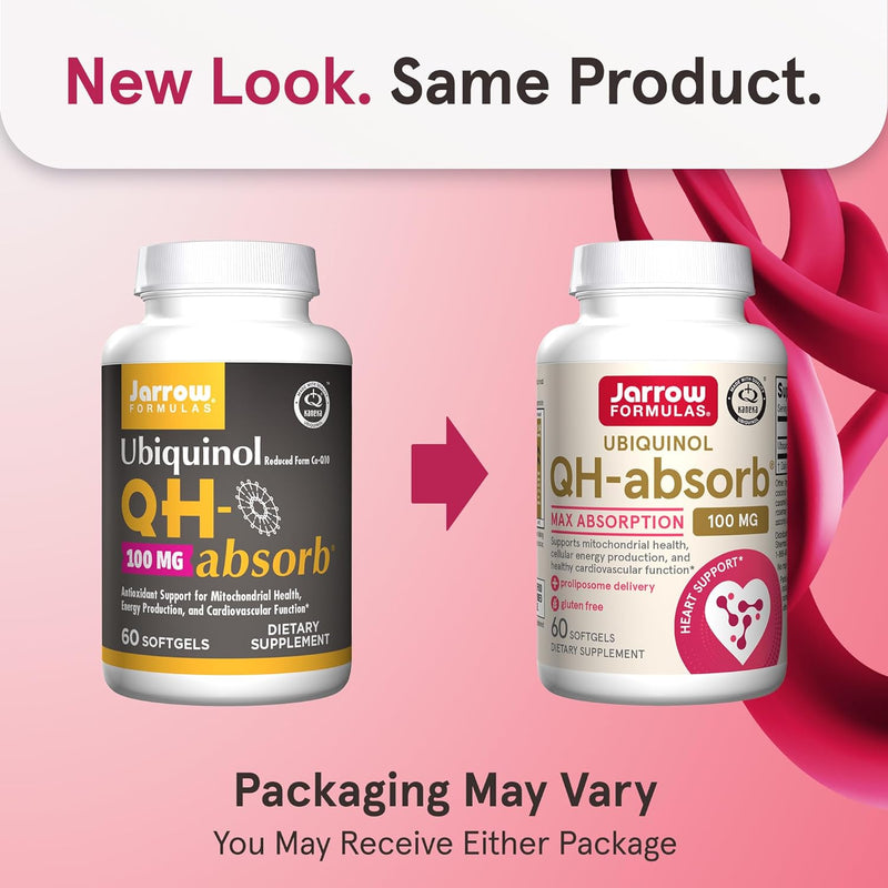 Ubiquinol QH-Absorb 100 mg 60 Softgels