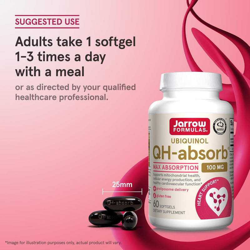 Ubiquinol QH-Absorb 100 mg 60 Softgels