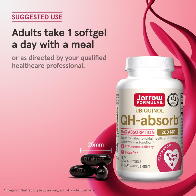 Ubiquinol QH-Absorb 200 mg 30 Softgels
