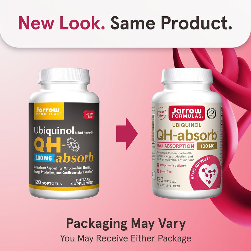 Ubiquinol QH-Absorb 100 mg 120 Softgels