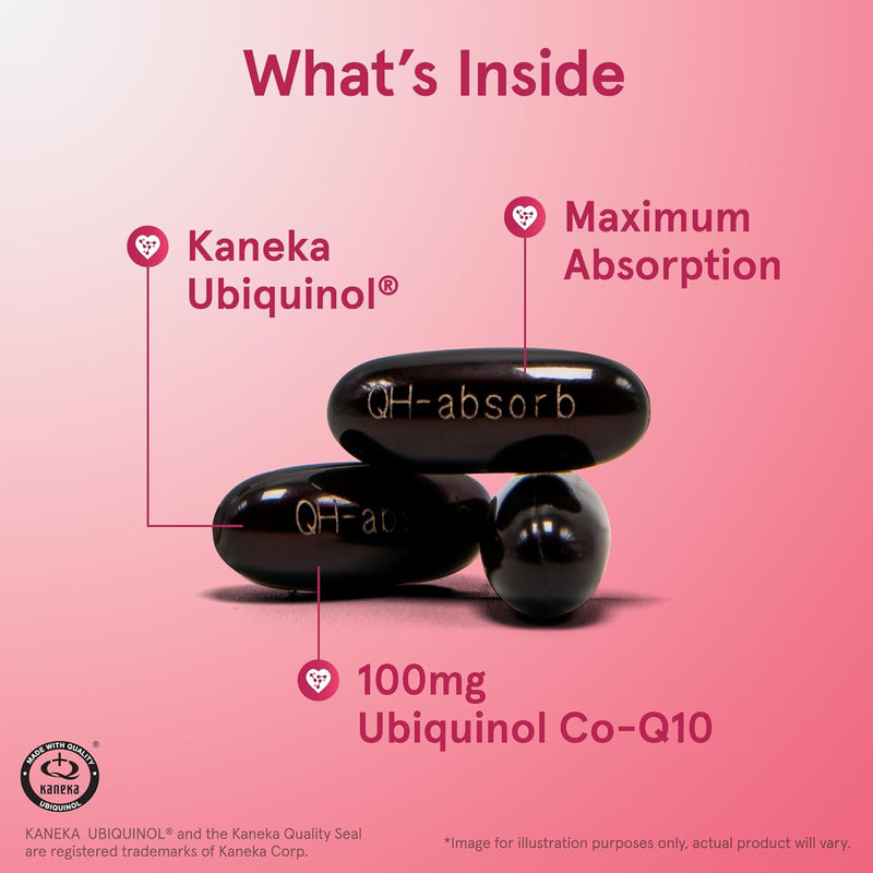 Ubiquinol QH-Absorb 100 mg 120 Softgels