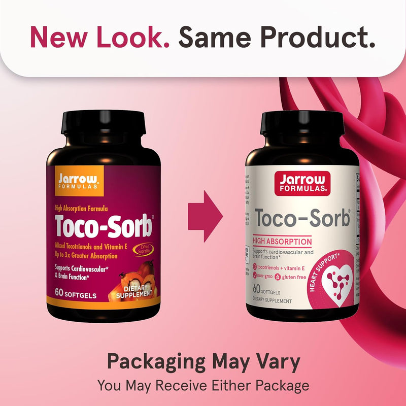 Toco-Sorb Mixed Tocotrienols and Vitamin E 60 Softgels