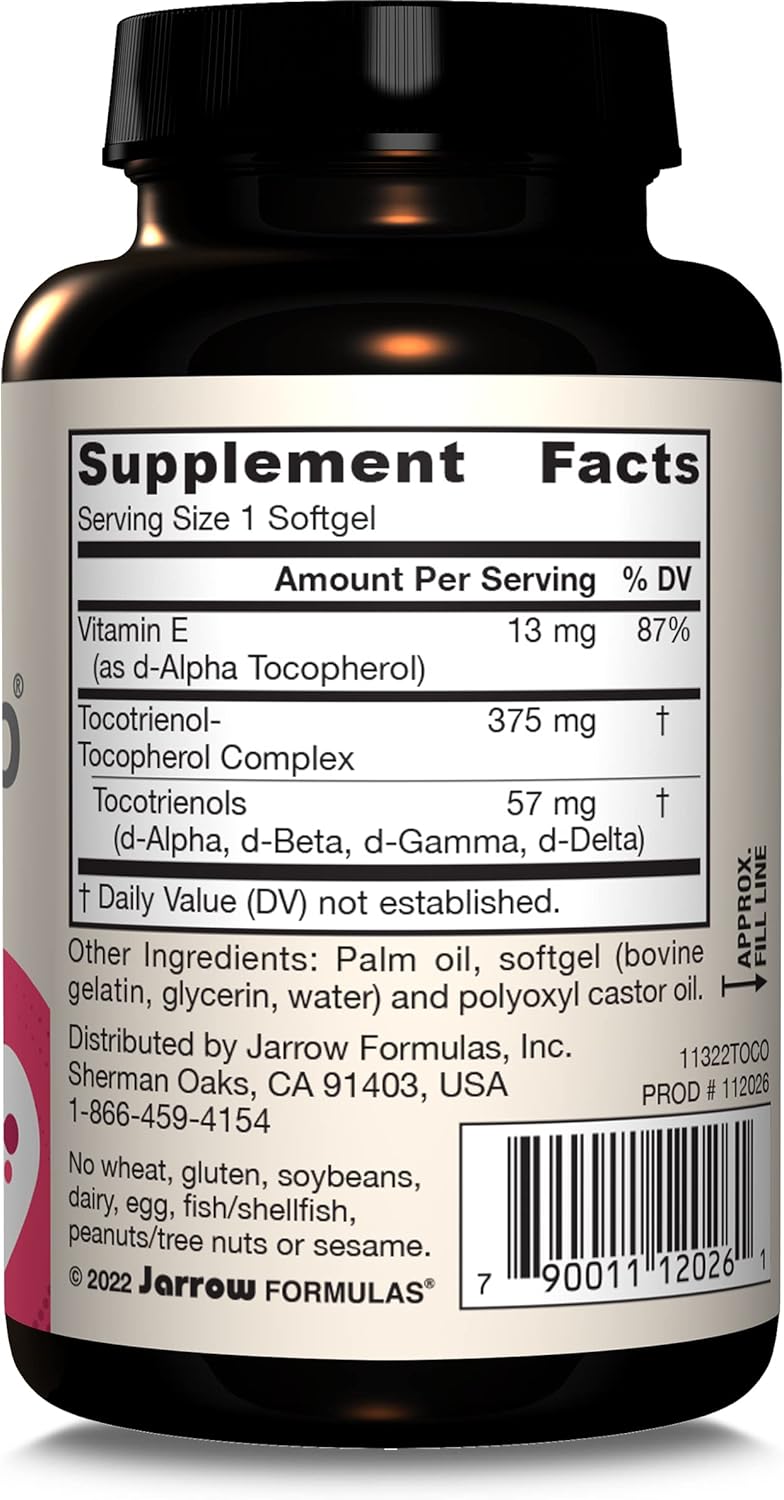 Toco-Sorb Mixed Tocotrienols and Vitamin E 60 Softgels