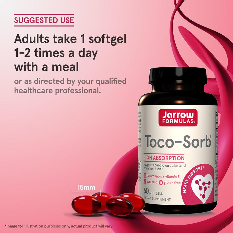 Toco-Sorb Mixed Tocotrienols and Vitamin E 60 Softgels