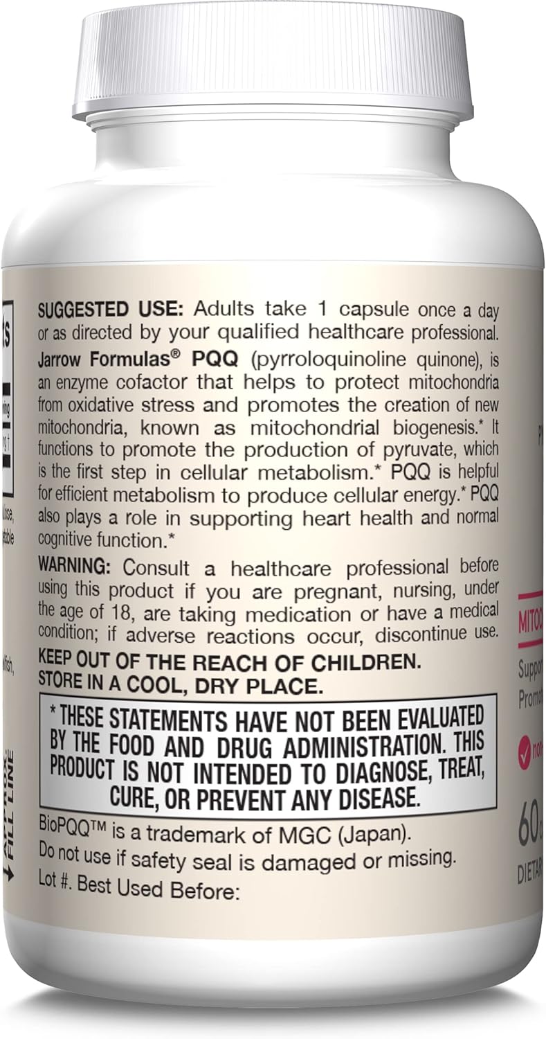 PQQ 20 mg 60 Capsules