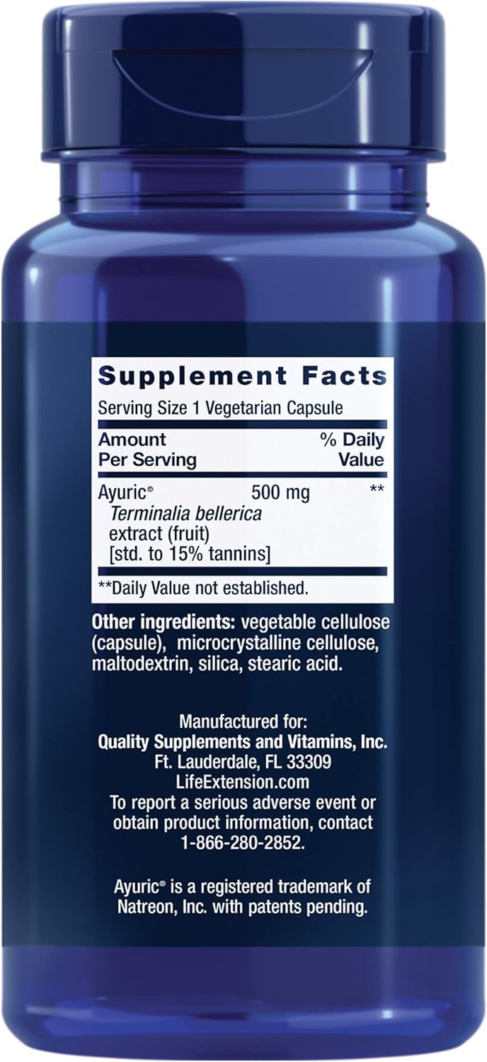 Uric Acid Control 60 Vege Caps by Life Extension