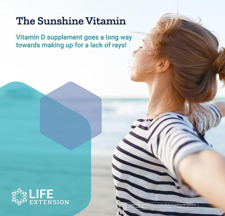 Liquid Vitamin D3, 50 mcg (2,000 IU), 1 fl oz (29.57 ml), by Life Extension