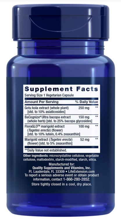 Quick Brain Nootropic, 30 Vegetarian Capsules, by Life Extension