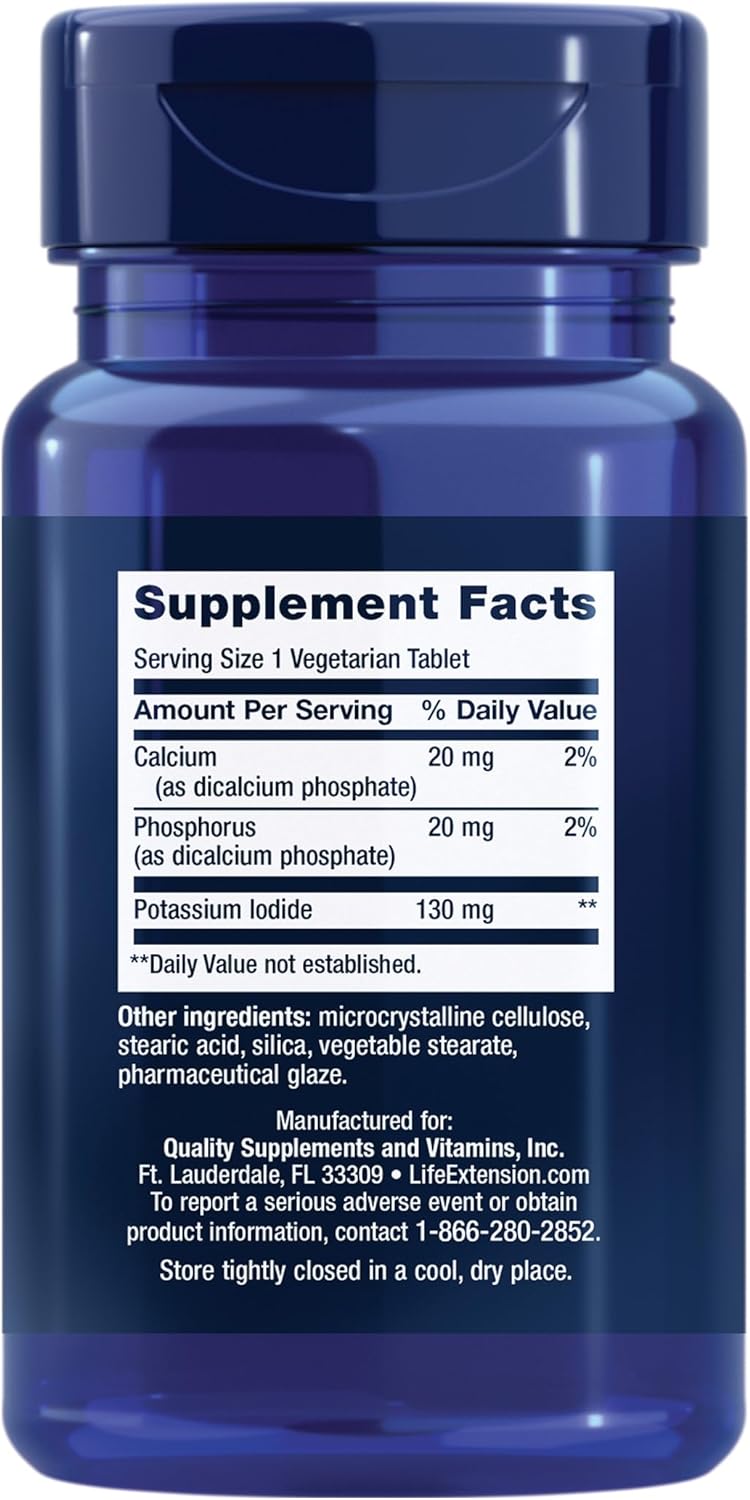 Potassium Iodide 14 Tablets by Life Extension