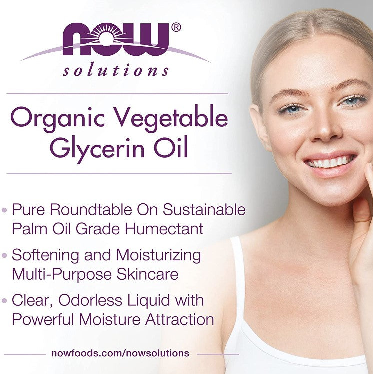 Organic Vegetable Glycerine 8 fl oz (237 ml) by Now Solutions