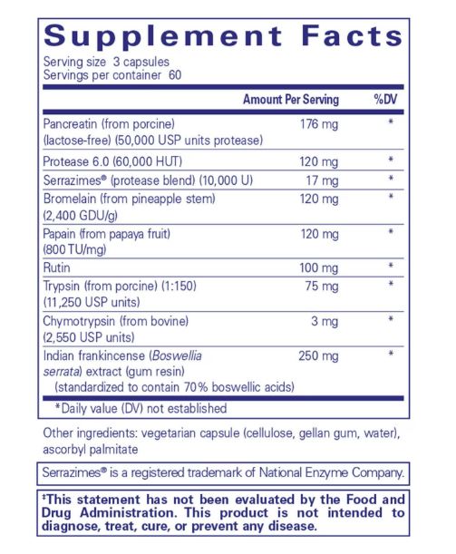 Systemic Enzyme Complex 180 Caps by Pure Encapsulations