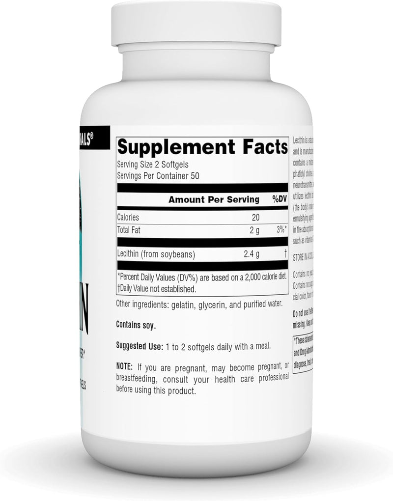 Lecithin 100 Softgels by Source Naturals
