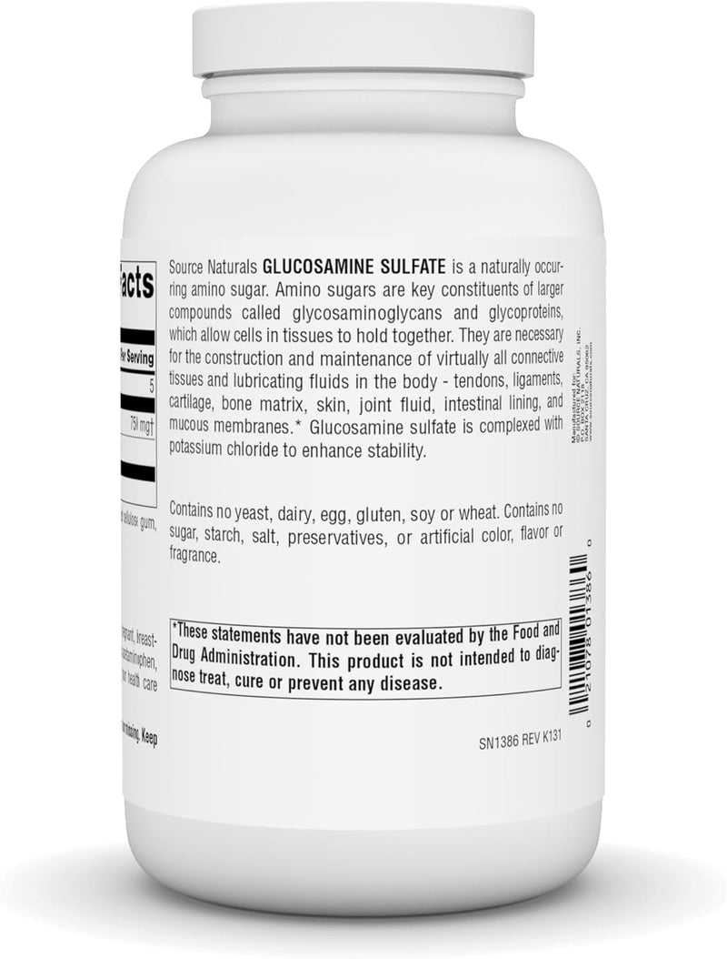 Glucosamine Sulfate 240 Tabs by Source Naturals