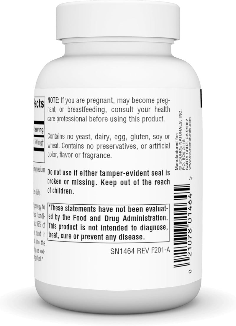 L-Carnitine 500 mg 60 Caps by Source Naturals