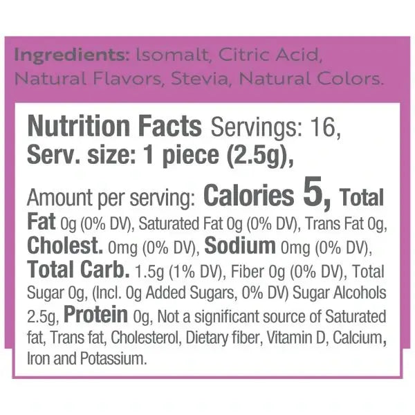 Harmony Grown Sugar-Free Mixed Berry Hard Candy 1.4 oz (40 g) by Stevita Naturals