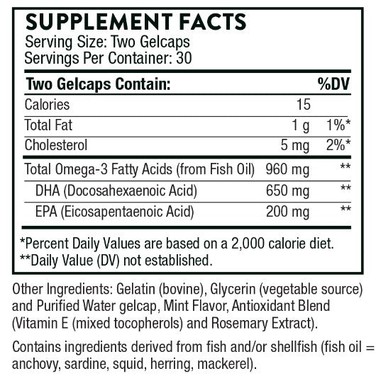 Prenatal DHA, 60 Gelcaps, by Thorne