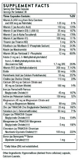 Basic Prenatal Multivitamin, 90 Capsules, by Thorne