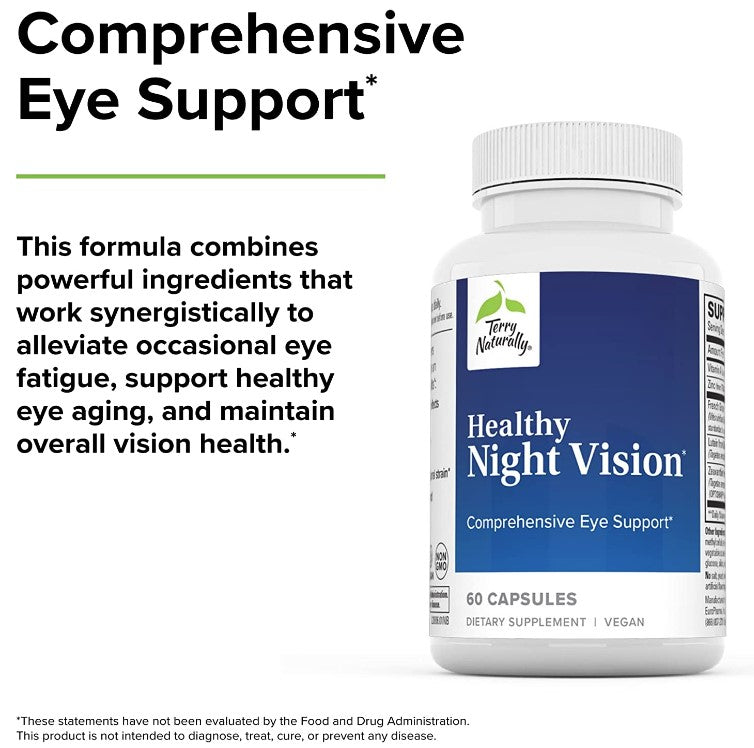Terry Naturally, Healthy Night Vision, 60 Capsules, by EuroPharma