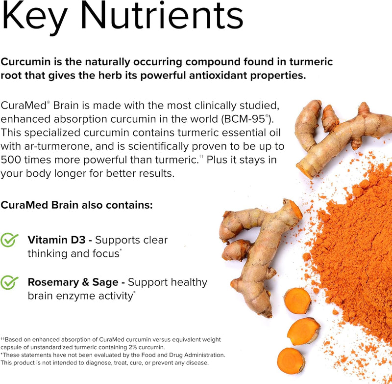 Terry Naturally CuraMed Brain 60 Softgels by EuroPharma