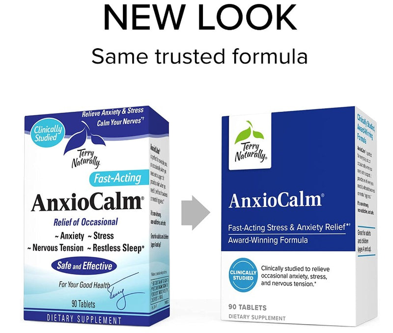 Terry Naturally AnxioCalm 90 Tablets, by EuroPharma